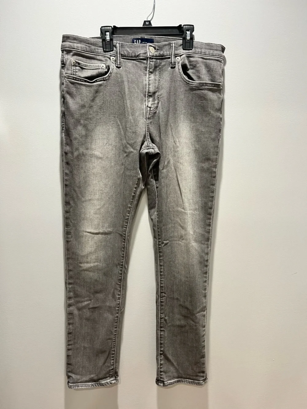Gap Soft Wear Slim Fit Jeans Mens‎ Grey Wash Stretch GapFlex Denim Size 34x32
